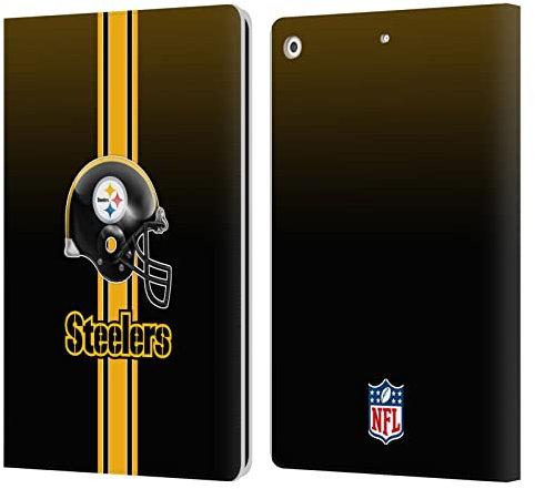 Head Case Designs Licenciado Oficialmente NFL Casco Logotipo de Pittsburgh Steelers Carcasa de Cuero Tipo Libro Compatible con Apple iPad 10.2 2019/2020/2021
