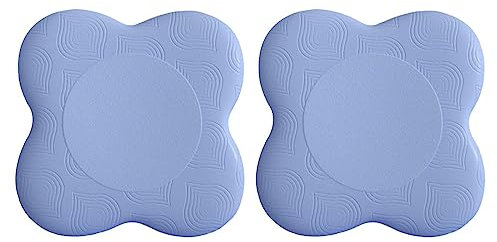 harayaa 2 Stück Yoga-Knieschützer, Yoga-Pad, Balance-Kissen, Pilates, Knieschoner für Hände, Blau