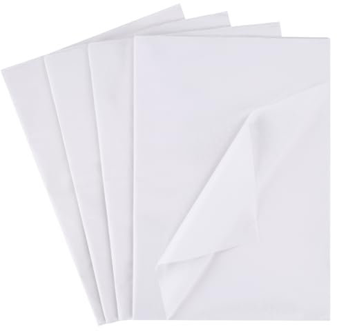 VGOODALL Lot de 100 feuilles de papier de soie blanc 50 cm x 35 cm Papier cadeau pour fête d'anniversaire, fête prénatale, mariage