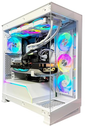 Fierce PC SUPER Gaming - AMD Ryzen 7 Ryzen 9800X3D 4.7-5.2GHz, RTX 4070 Ti SUPER 16GB,32GB RAM DDR5 5200MHz, 1TB NV3 M.2 NVME SSD,750W PSU,Liquid Cooler,Windows 11