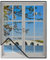 Fliegengitter Fenster, Fliegengitter für Fenster 115x200cm Glasfasernetz Verhindert das Eindringen von Insekten/Fliegen/Moskitos in den Raum Schwarz