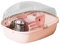 ＡＷＨＡＯ Cage à Hamster Transparente et Respirante, Maison Portable pour Petits Animaux, Planeur de Sucre, Lapins, Rats, Petits Animaux, gerbilles, Rose