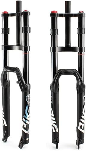 KLYso Straight Tube Double Shoulder Control Downhill Suspension DH Air Bike Shock Absorber Ultralight MTB Bicycle Front Fork(26 inch)