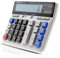 Sanfoelek Grande calculatrice électronique pour ordinateur, compteur solaire et alimentation par batterie, affichage 12 chiffres, grand bouton multifonction pour le bureau, l'école, le calcul