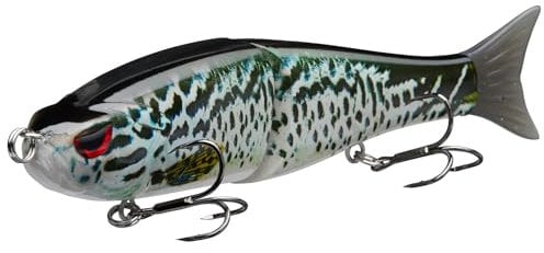 BASSDASH Wobbler Kunstköder 2-Segement Angelköder Summer Dancer Glide Bait Single-Jointed Swimbait Hecht Lachs Forelle Muskie Bass