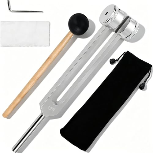 Dalephoric Stimmgabel 128 Hz Set, Aluminiumlegierung Stimmgabel Therapie