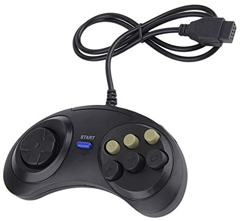 SM-PC®, Controller Joypad für Sega Mega Drive 1 + 2 / C64 C128 Mega CD #a66