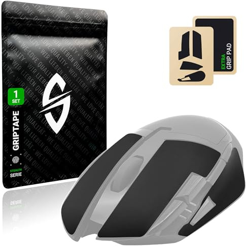 SensoryBoost Grip Tape pour Logitech G402 – Ruban antidérapant (+ Grip Pad), Ultra-Mince (0,5 mm), Absorbant la Transpiration, sans résidus – Accessoire Souris