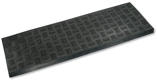 Sänger GmbH Gummi-Stufenmatte/Treppenmatte schwarz 75x25cm Riefe