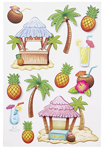 Sticker Traum-Urlaub, Bogen 12,5 x 18,5 cm