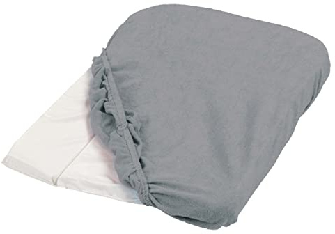 TINÉO - Lot 2 Housses Matelas à Langer - Matière Éponge - Coins Élastiqués - Fabriqué En Europe - 75x50cm (Gris foncé)
