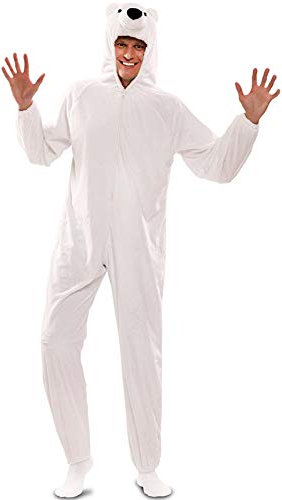 EUROCARNAVALES, SA Eisbär mit Kapuze Kostüm für Erwachsene M/L