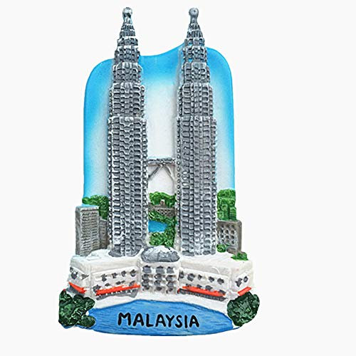 3D-Kühlschrankmagnet, Kuala Lumpur Malaysia, Reiseaufkleber, Souvenir, Heim- und Küchendekoration
