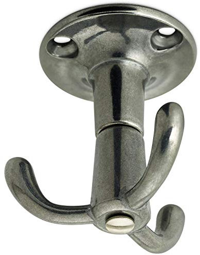 Junker 3-fach Drehhaken Aluminium poliert 53 x 50 x 40 mm Unterbauhaken Alu-Haken Design