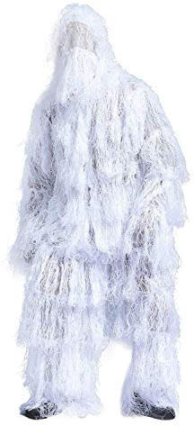Ghillie Costume Costume de Camouflage armée Sniper vêtements et Pantalons Militaires appropriés pour la Chasse dans la Jungle, tir, Airsoft, Photographie de la Faune, Halloween