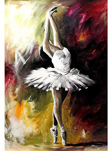 5D Diamond Painting Diamant Malerei Painting Bilder, Wowdecor Ballett Tänzerin Tanzen Full Set Groß DIY Diamant Gemälde Malen Nach Zahlen