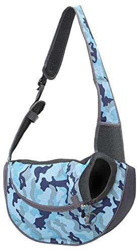 PETEMOO Tragbar Haustier Hunde Katzen Welpen Umhängetasche Reise Träger Schulter Beutel Atmungsaktiv Mesh Transporttasche