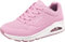 Skechers Mädchen Air üzerinde Uno Stand Sneaker, Pink, 32 EU