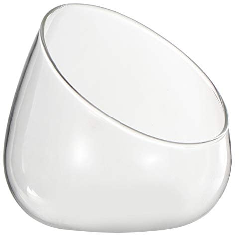 HEMOTON Bol en verre biseauté - Rond - Coupe oblique - Pour terrarium - Vase à fleurs - Bougie - Bonbons - Décoration de mariage