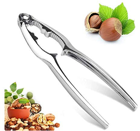 Deyiis Nutcracker, Nutcracker for Walnuts, Nut Crackers Heavy Duty Lobster Cracker, Tool for Nuts, Nutcracker Kitchen Tool, Stainless Steel Nut Opener Tool for Walnut Hazelnut Almonds Pecan Seafood