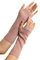 Prettystern Damen mid-lange Kaschmir-Wolle Pulswärmer Arm-Stulpen fingerlose Ripp gestrickt Handschuhe Rosa