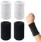 Niuhong 4 Pcs Dehnbare Armband Schweißbänder Bewegung Schweiss Band Handgelenk Bands Baumwolle Wristbands Schweiß Atmungsaktiv Gute Flexibilität Sanft Komfortabel Laufsport Fitnessgeräte Ballspiele