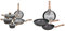 Tognana V779116Grst Batteria 8 Pezzi Great Stone, Alluminio Forgiato & Set 3 Padelle 20-24-28 Cm, Alluminio, Anche A Induzione, Nero