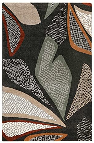 Esprit Home Teppich - Läufer, weicher moderner Kurzflor Teppich perfekt geeignet für das Wohnzimmer und Schlafzimmer, sehr pflegeleicht, Hazel (80x 150 cm, Anthrazit Bunt)