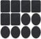 Newaner Bügelflicken, 6 Stück 12,5 cm * 9,5 cm Bügelflicken und 6 Stück Oval 13 cm * 11 cm， zum Reparieren der Innenseite von Kinder- und Erwachsenenjeans und -kleidung