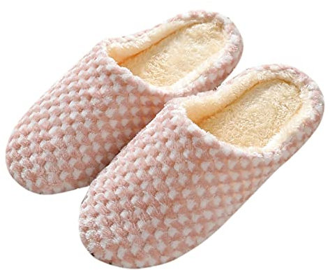 boseucn Hausschuhe Damen Winter Warm, Damen Herren Hausschuhe Lammfell Flauschige Pantoffeln Plüsch Winter Warme Slipper Gefüttert Schlappen Hausschuhe Damen Winter Plüsch gefüttert Warm