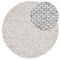 carpetfine Wollteppich Sina weicher handweb Teppich Natur Rund Beige meliert Ø 80 cm | Zeitloser Wollteppich für Wohnzimmer, Schlafzimmer & Kinderzimmer
