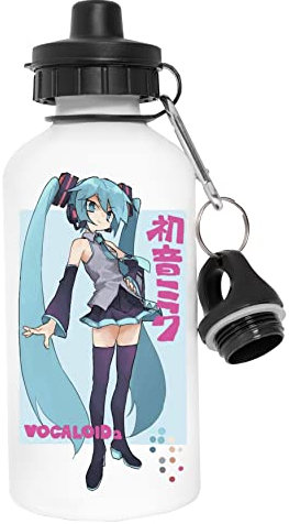 Newtee Jeu De Nerd Japonais Bouteille D'eau En Acier Inoxydable Flacon Écologique Réutilisable Blanc