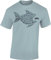 Fahrrad T-Shirt Herren : Bikes of The World Organize - E-Bike Rennrad Zubehör (Ice Blue M)