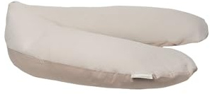 ULLENBOOM Schwangerschaftskissen & Stillkissen 190cm - Mikroperlen Füllung | Extra leise Mikroperlen, Bezug: 100% Baumwolle, OEKO-TEX zertifiziert, Made in EU, Schadstoffgeprüft und waschbar