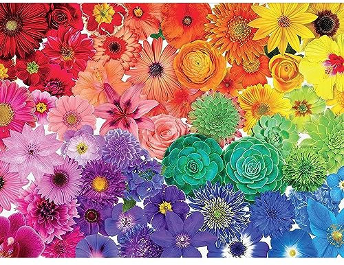 DAERLE Diamond Painting Blume, Diamant Painting Bilder Bunte Blumen, Diamond Painting Erwachsene, Diamond Painting Bilder Diamant Bilder Kinder DIY Cross Stickerei Malerei Kits Wand Dekor 40x30cm