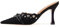 ATBELL Fliege Heeled Pantoletten Nieten Pumps Spitze Kätzchen Absatz Kleid Heels, Schwarz, 35.5 EU