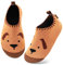 Kyopp Kinder Hausschuhe Junge Mädchen Pantoffeln Aquaschuhe Atmungsaktive Rutschfest Barfussschuhe Slipper Kindergarten Unisex(Welpe Gelb 22/23 EU)