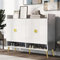 HYGRAD Wooden Hallway Shoe Storage Cabinet Modern Hallway Large Display Storage Cabinet 2 Cabinet Doors (Large White Cabinet)