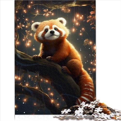 Galaxy Red Panda Spielzeug-Puzzle, 1000 Teile, Puzzle für Erwachsene, Holzpuzzle, Teenager, Kinder, 1000 Teile, Lernen, Lernspielzeug, Familienspiele, 1000 Teile (50 x 75 cm)