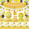 Dvaorc 170 Hummel Party Dekorationen Biene Party Zubehör Biene Gender Reveal Party Zubehör Baby Dusche Party Dekorationen Biene Thema Geschirr Ballons Satz Bee Party Balloons