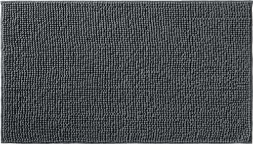 REDBEST Badematte Monrovia dunkelgrau Größe 80x140 cm