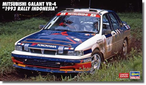 Hasegawa 120116 620697 1/24 Mitsubishi Galant VR-4, 1993 Rally Indonesia, Mehrfarbig