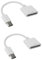 Lot de 2 adaptateurs de charge et de synchronisation de données pour Apple 30 broches femelle vers USB 3.1 Type-C USB-C pour téléphone portable, adaptateurs OTG, câbles USB, accessoires, câbles et