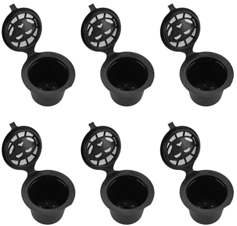 Filtre Capsule Café, Réutilisable Acier Inoxydable, Durable, Compatible, Lot 6 Pièces, Pour Machine Maison