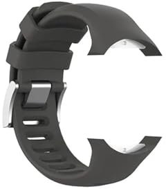 JUNCHENGBAO Verstellbares, atmungsaktives Ersatzarmband aus weichem Silikagel, kompatibel mit D6 Dive/D6i NOVO/Zulu Smart Watch 2, Tragemodi, Männer und Frauen(Grey)