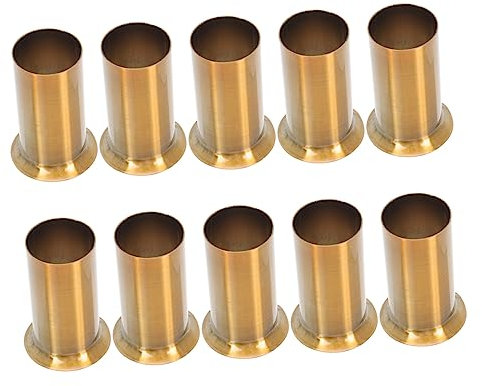 10 Stück Kronleuchter Sockelabdeckung aus Eisen Gold 30x50 Mm