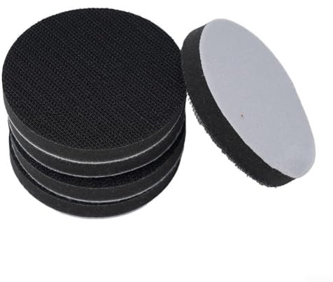 5 tamponi pneumatici, cuscinetti in spugna morbida per interfaccia, per levigatrice orbitale, cuscinetti in schiuma per levigatrice orbitale, cuscinetti per levigatura (5 pezzi da 75 mm)