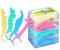 Liwein Zahnseide Kinder, Zahnseide, 80 Stück Zahnseide Stick, 4 Tierformen, Ungewachst, Fluoride-Frei, Zahn Draht Zahnpflege Interdental Flossers mit Y-Form Design, Disposable Zahnseidensticks (80)