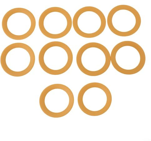Air Compressor Piston Rings 10 Pack Rubber Insulated For 550W 600W 750W 950W Oil-Free Silent Pump Replacement Parts 68x48x0.8mm