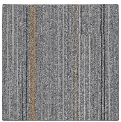 FLOORDIREKT- Teppichfliesen- selbstliegend- |- 1 Stück- |- Fliesen- Teppiche- je- 50x50- cm- robuster- Teppichboden- Bodenfliesen-rutschhemmendem (WARSAW- HELLGRAU, 1 Stück- a- 50x50)
